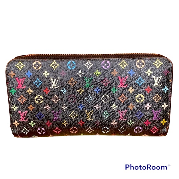 Louis Vuitton Handbags - Louis Vuitton black multicolor long zip wallet